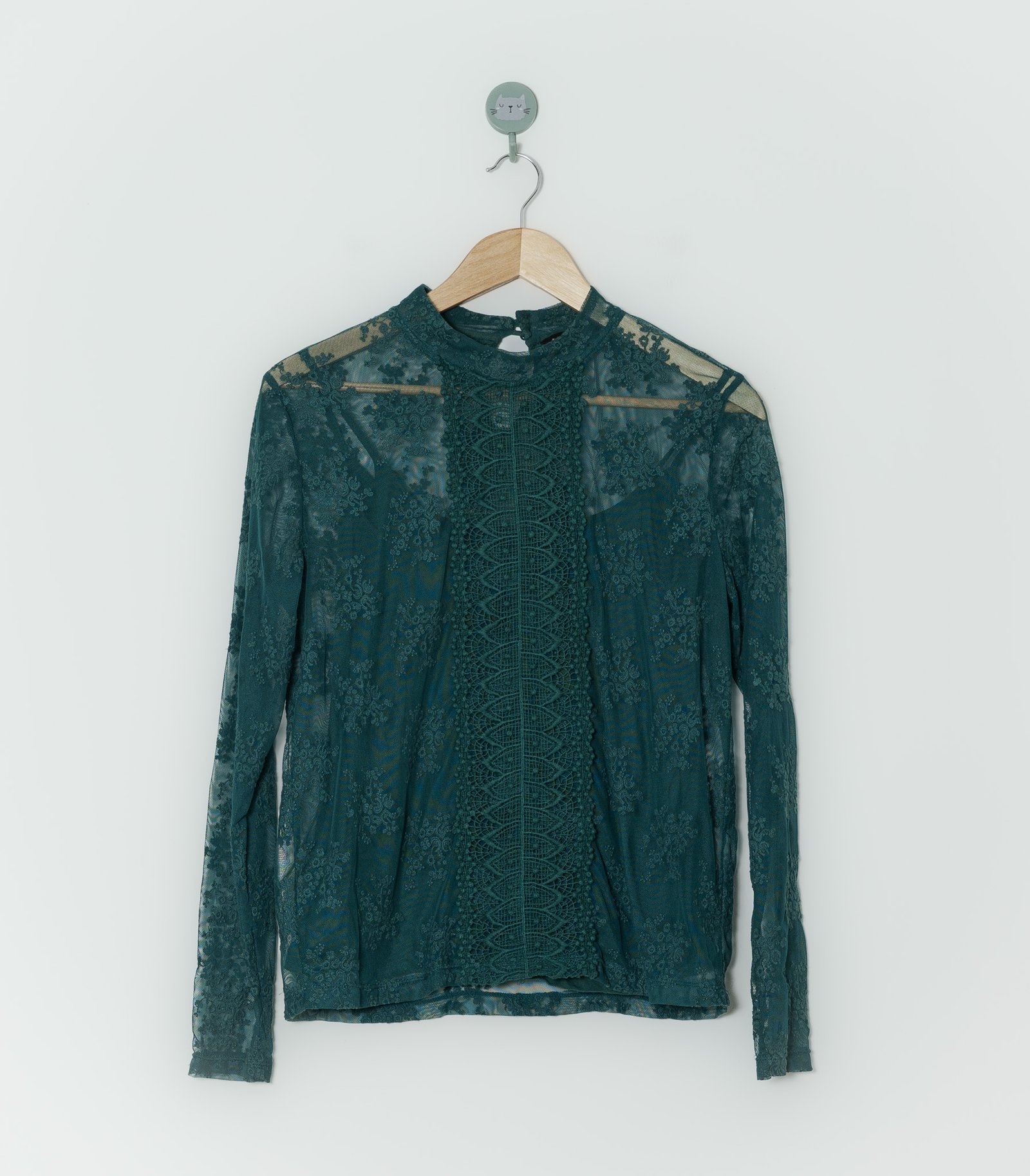 BLUSA VERDE DOBLE  STRADIVARIUS  L