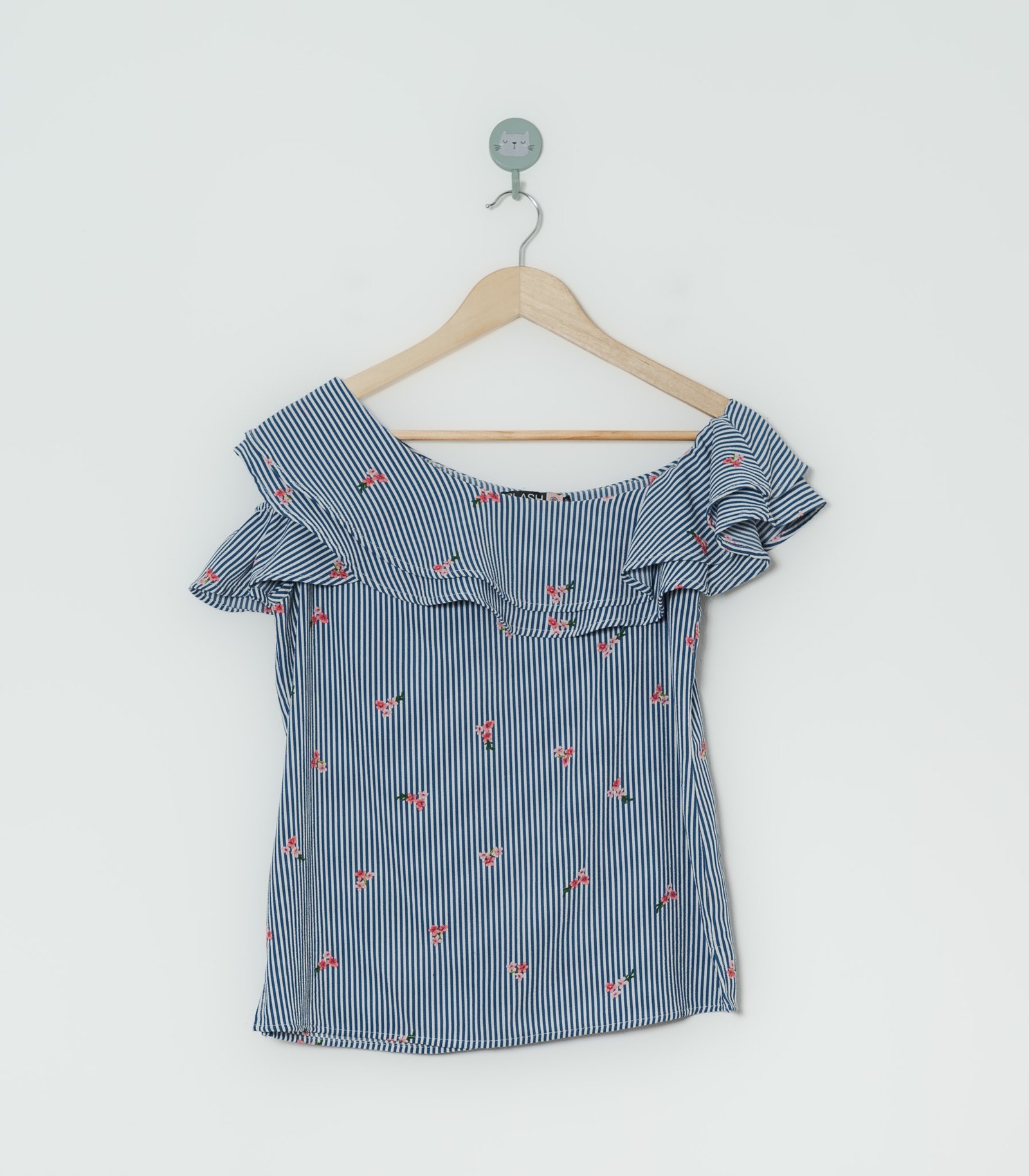 BLUSA AZUL BLANCO  BLASH  S