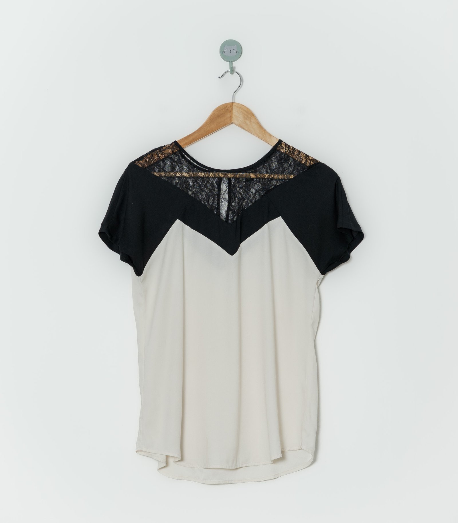 BLUSA BLANCO NEGRO  ANN TAYLOR  S