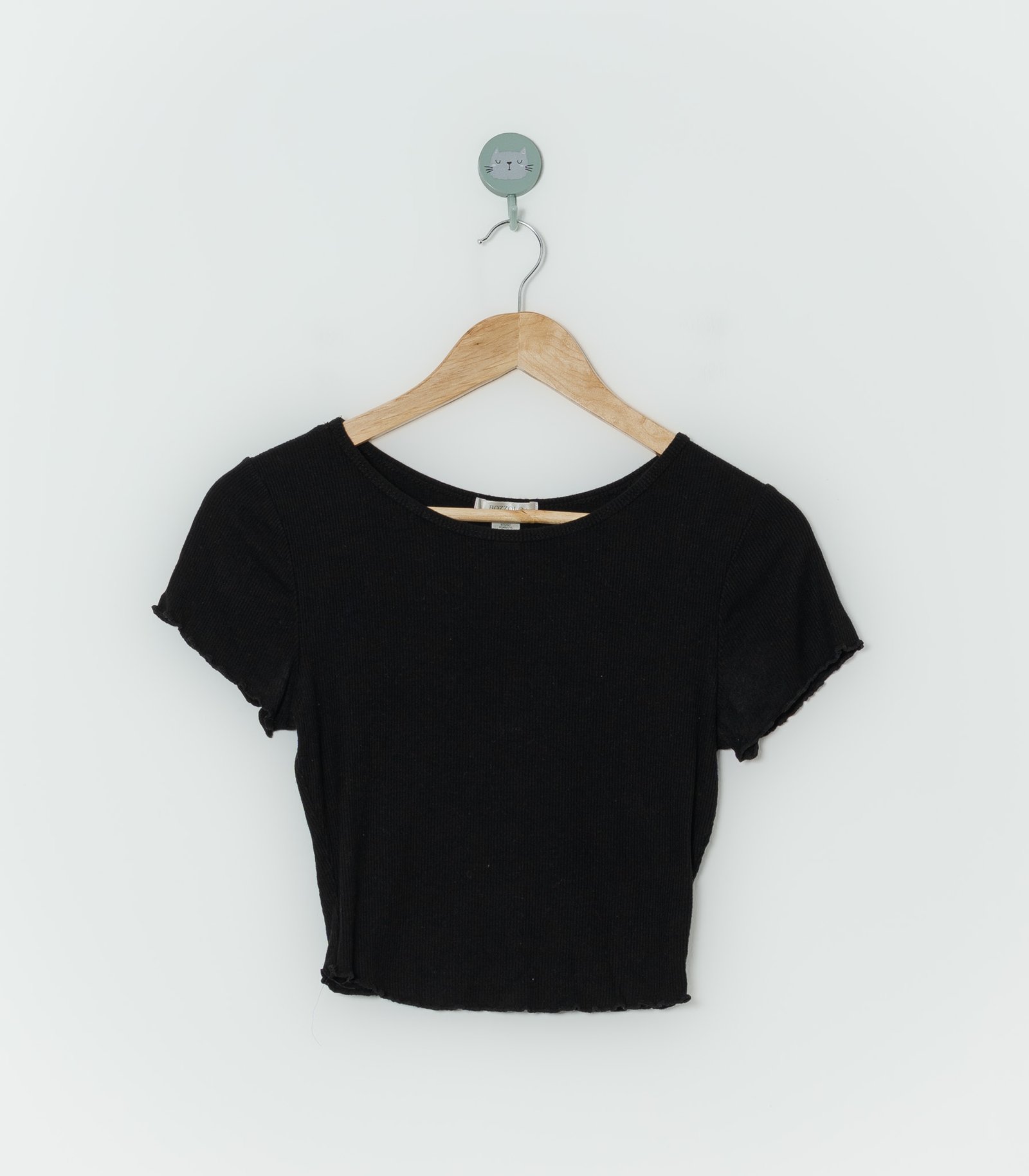 CROP TOP NEGRO  BOZZOLO  S