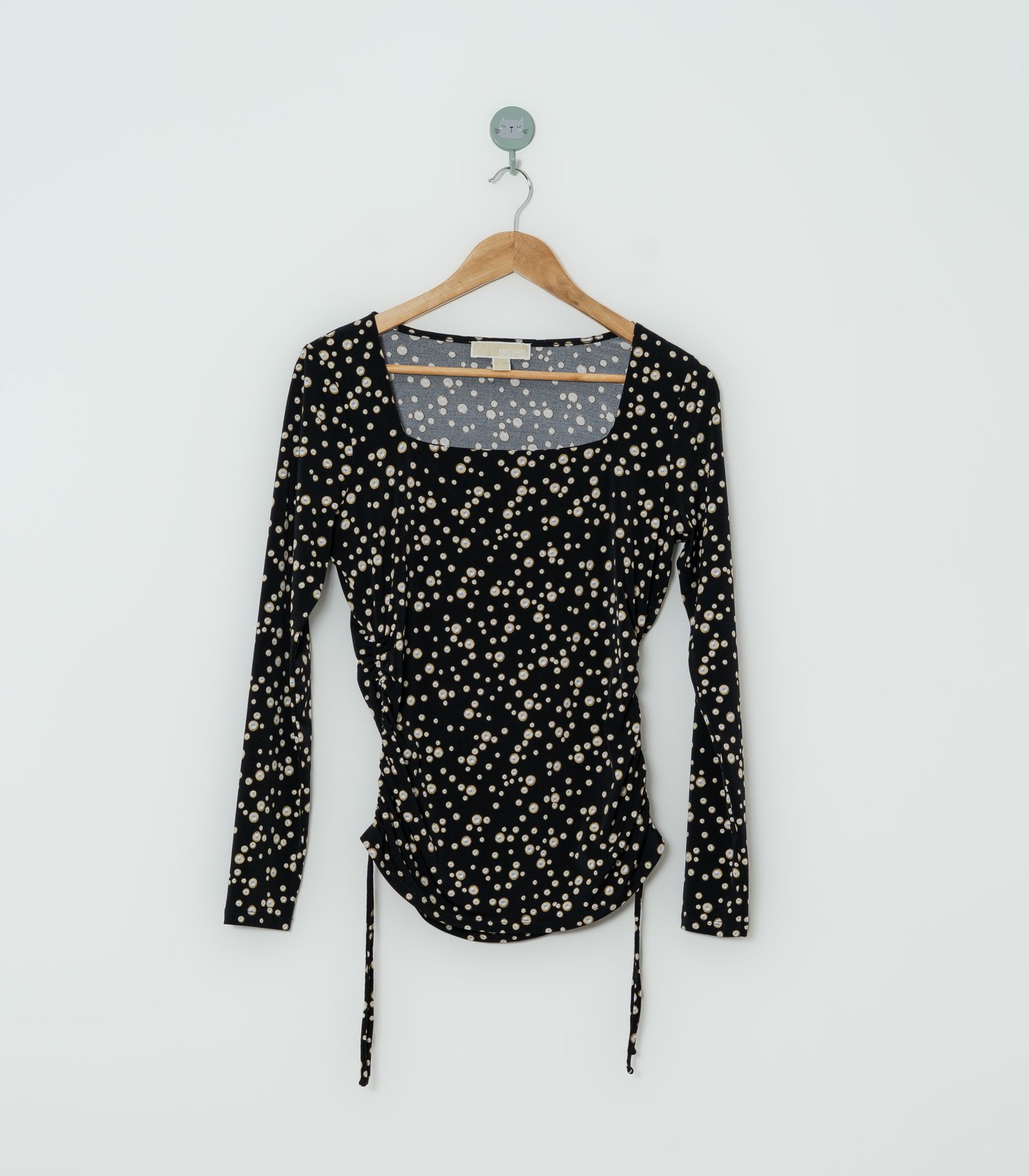 BLUSA NEGRA LUNARES  MICHAEL KORS  S