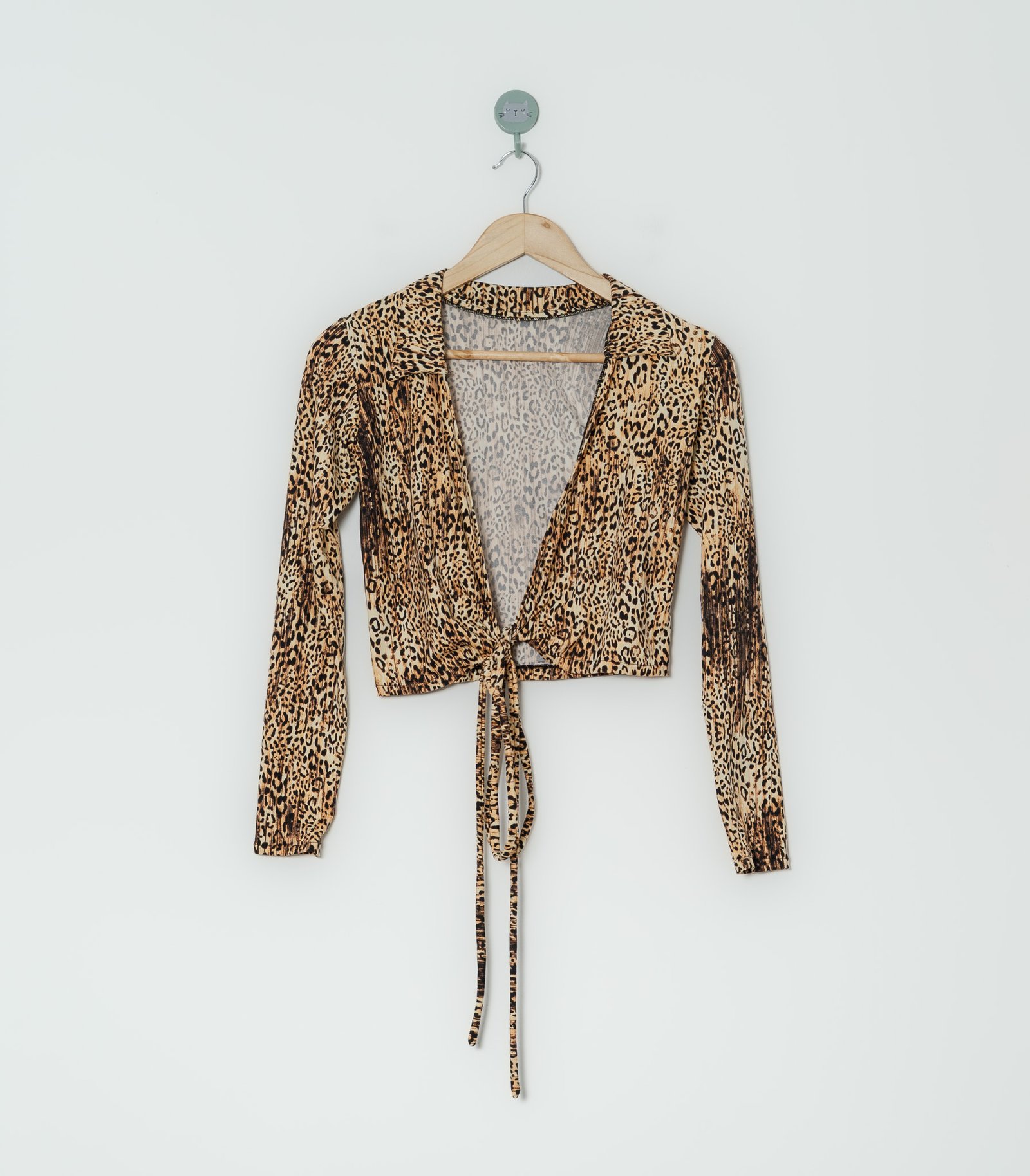 CROP TP ANIMAL PRINT  S