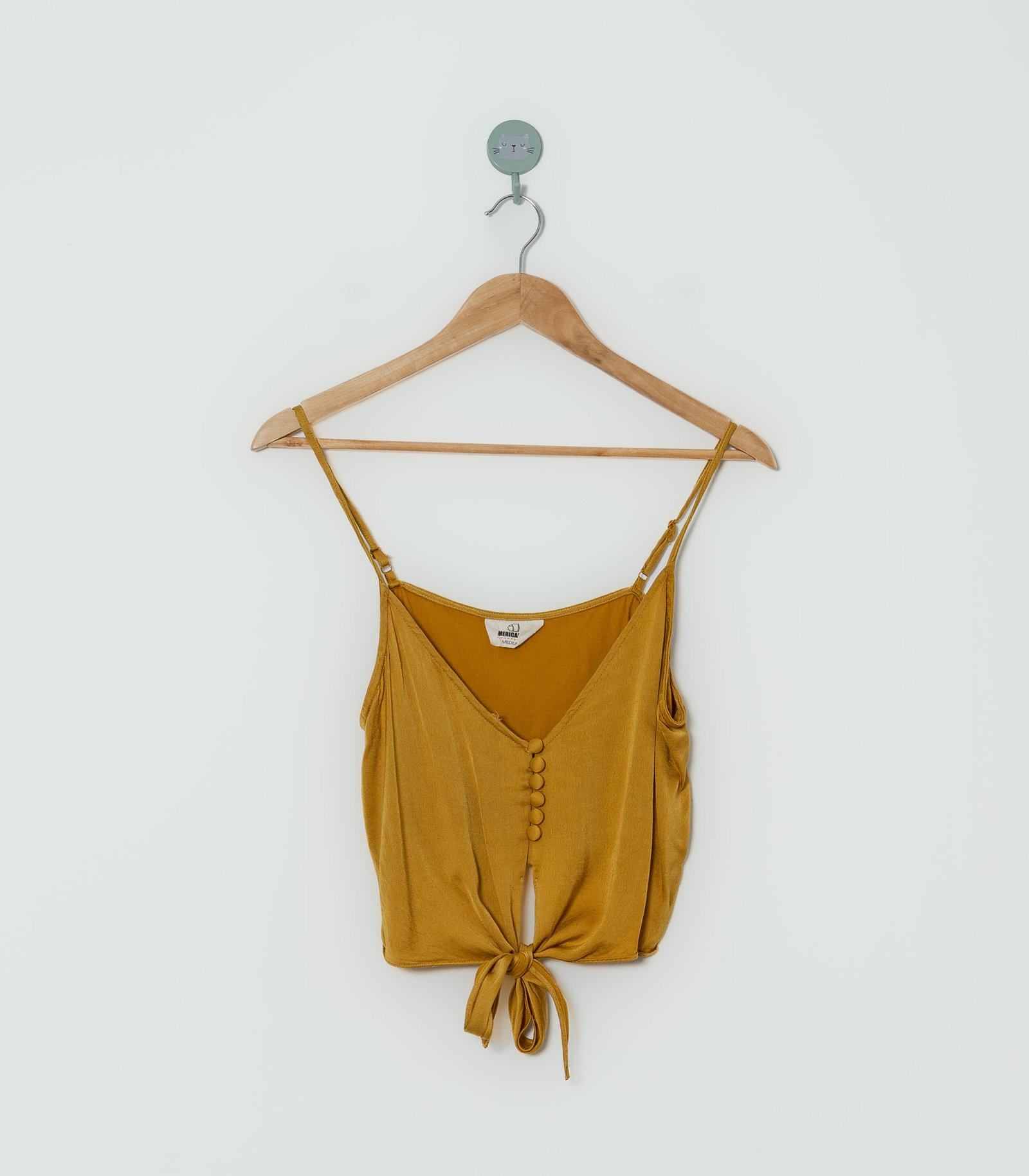 CROP TOP MOSTAZA  AMERICANINO  M