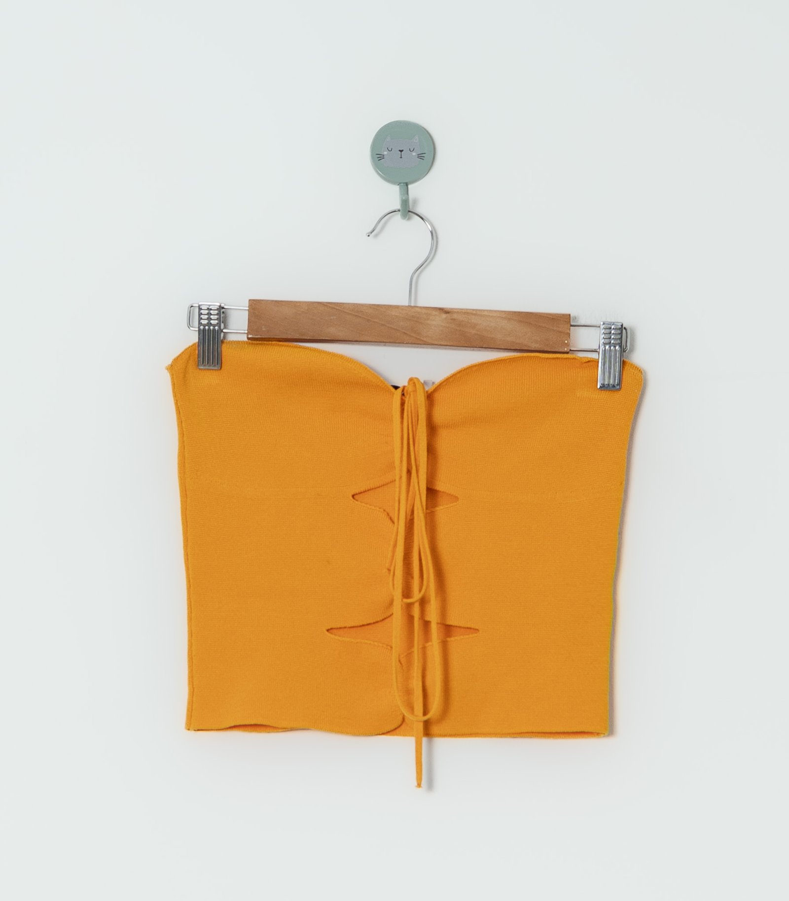 CROP TOP MOSTAZA  ZARA  M