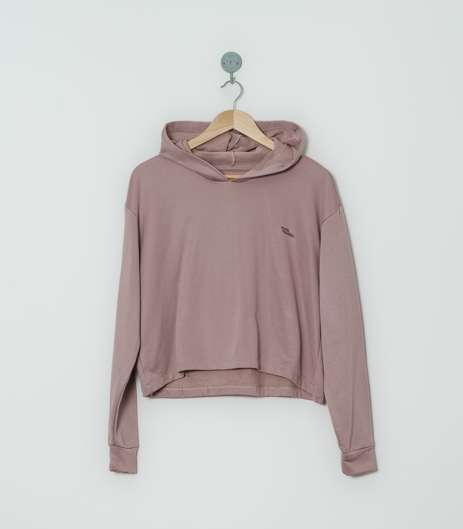 HOODIE ROSA  EARTH REPUBLIC  L