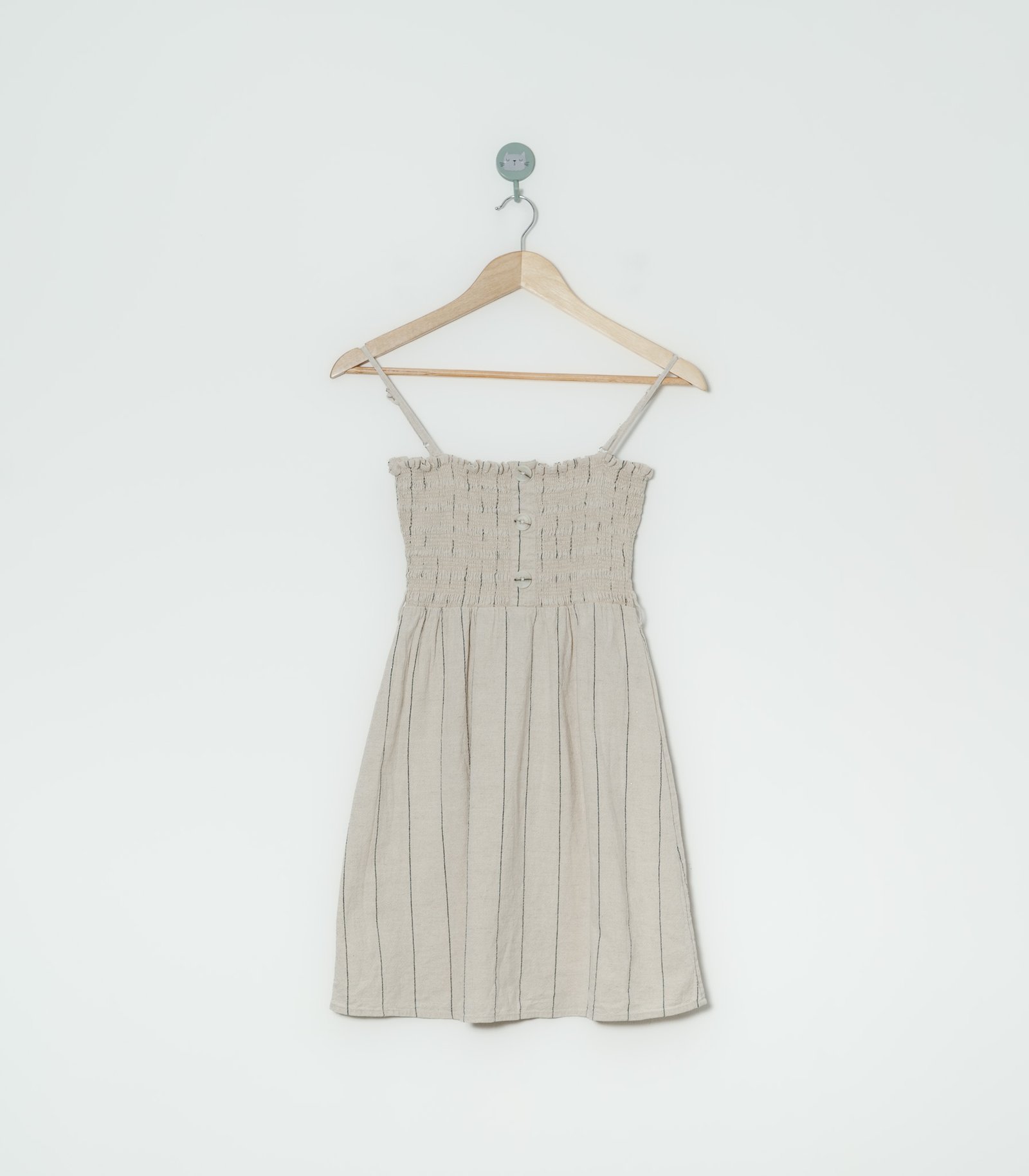 VESTIDO BEIGE  STRADIVARIUS  S