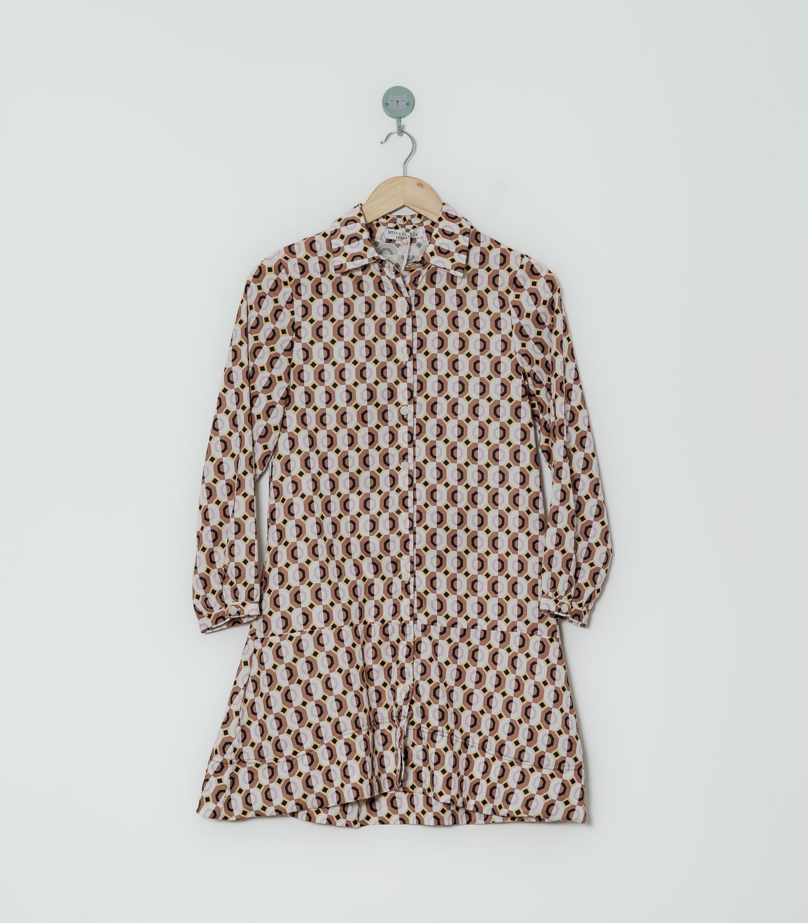 VESTIDO BLANCO ESTAMPADO  MISS KELLY  S