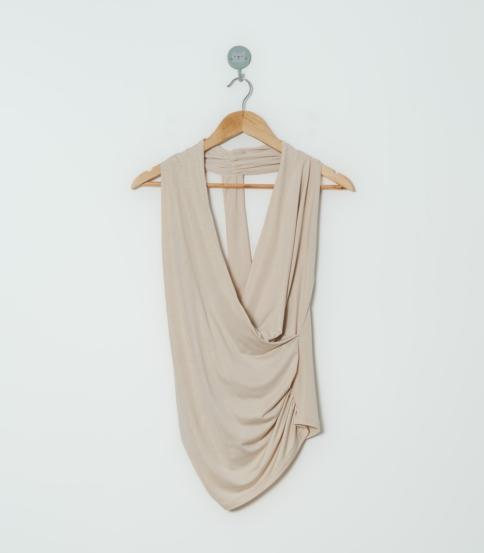 BLUSA BEIGE DORADO  ELAE  M