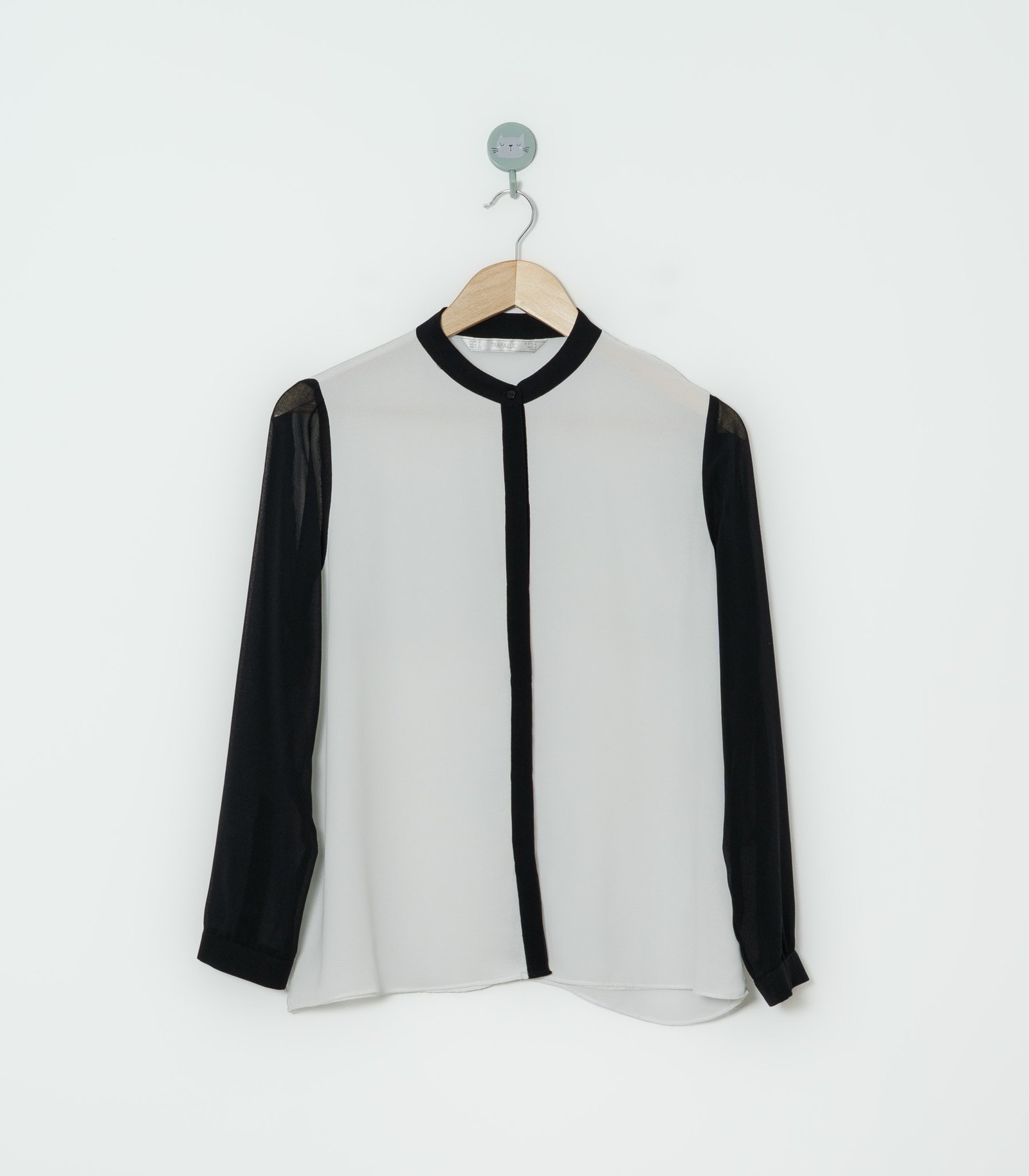 BLUSA BLANCO NEGRO  ZARA  L