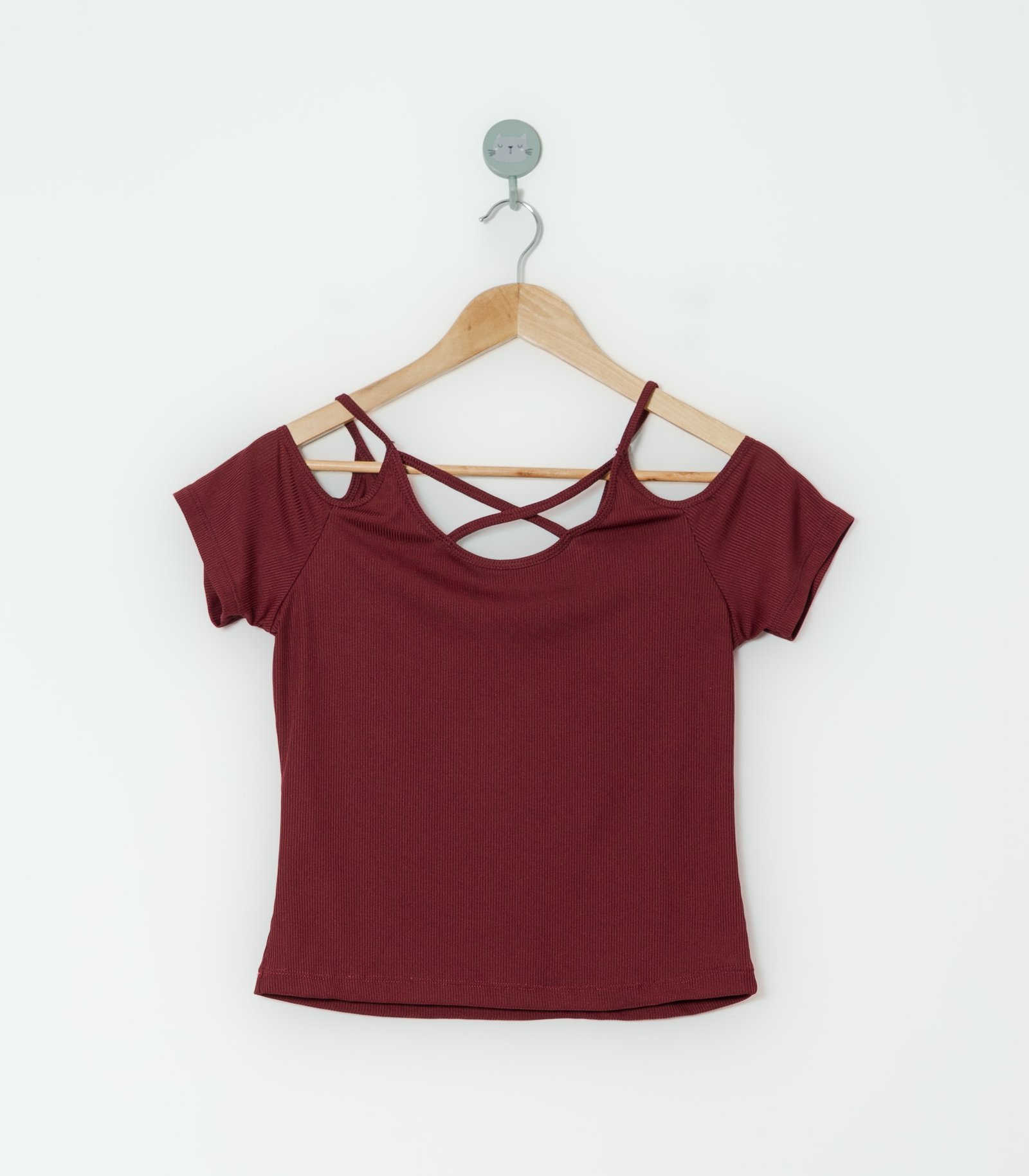 BLUSA VINO  ETABASIC  M