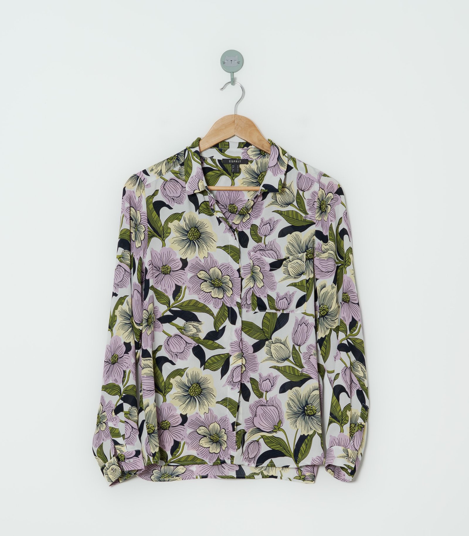 CAMISA BLANCA FLORES  ESPRIT  M