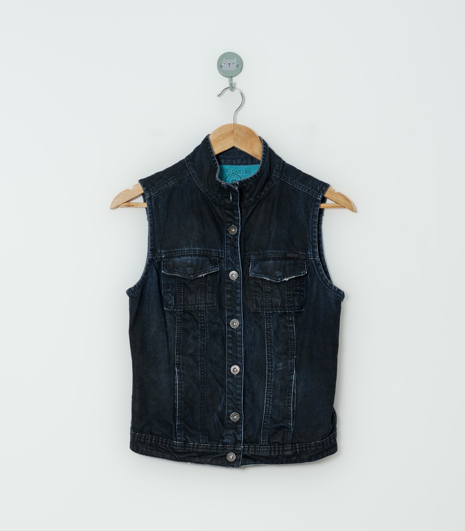 CHALECO JEAN AZUL  AMERICANINO  S