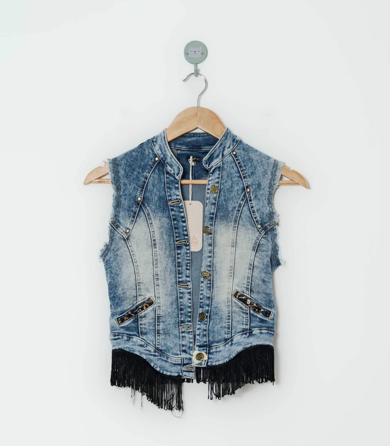 CHALECO JEAN CELESTE  FASHION  S