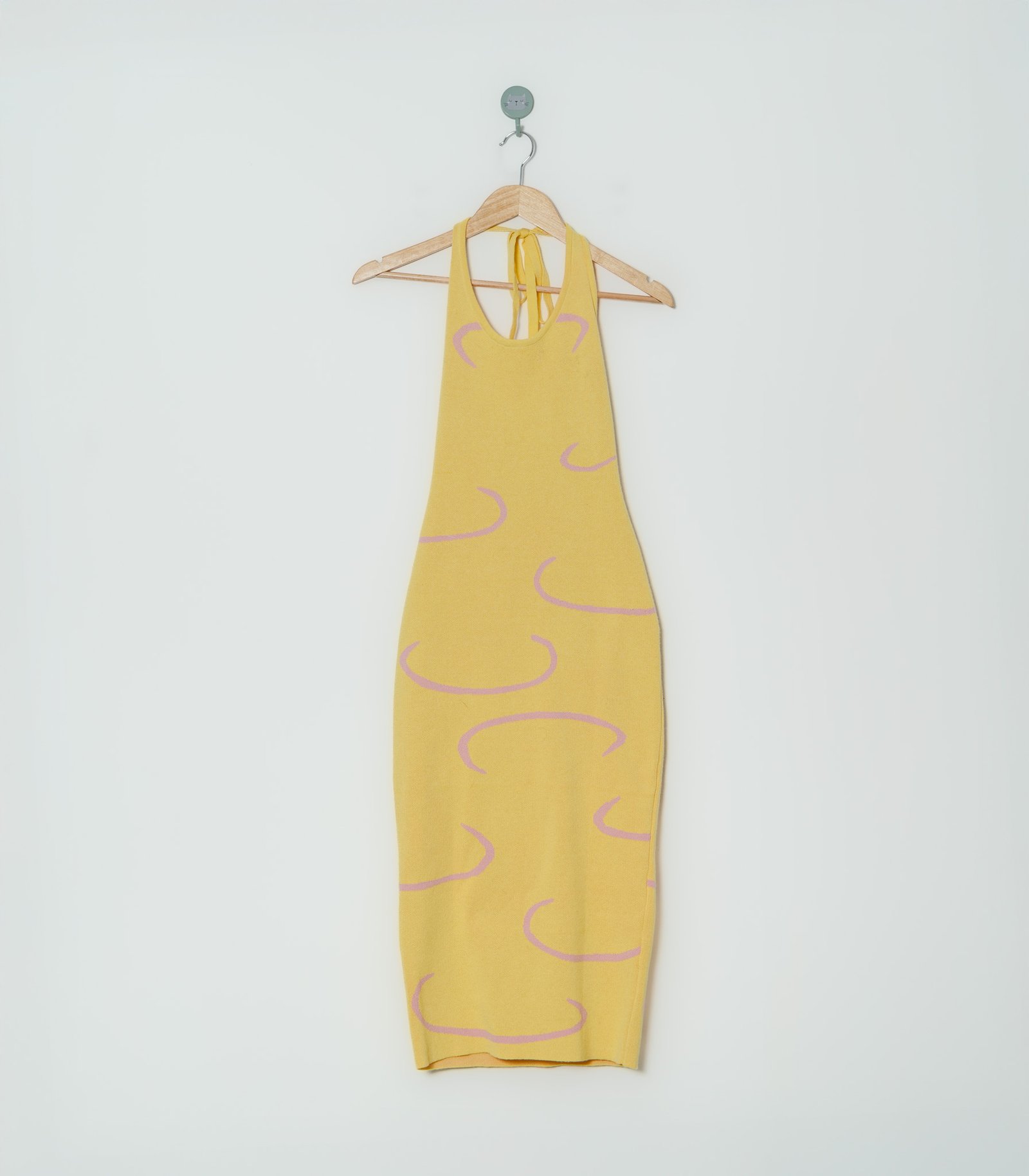 VESTIDO AMARILLO ROSA  O VIANCO  S