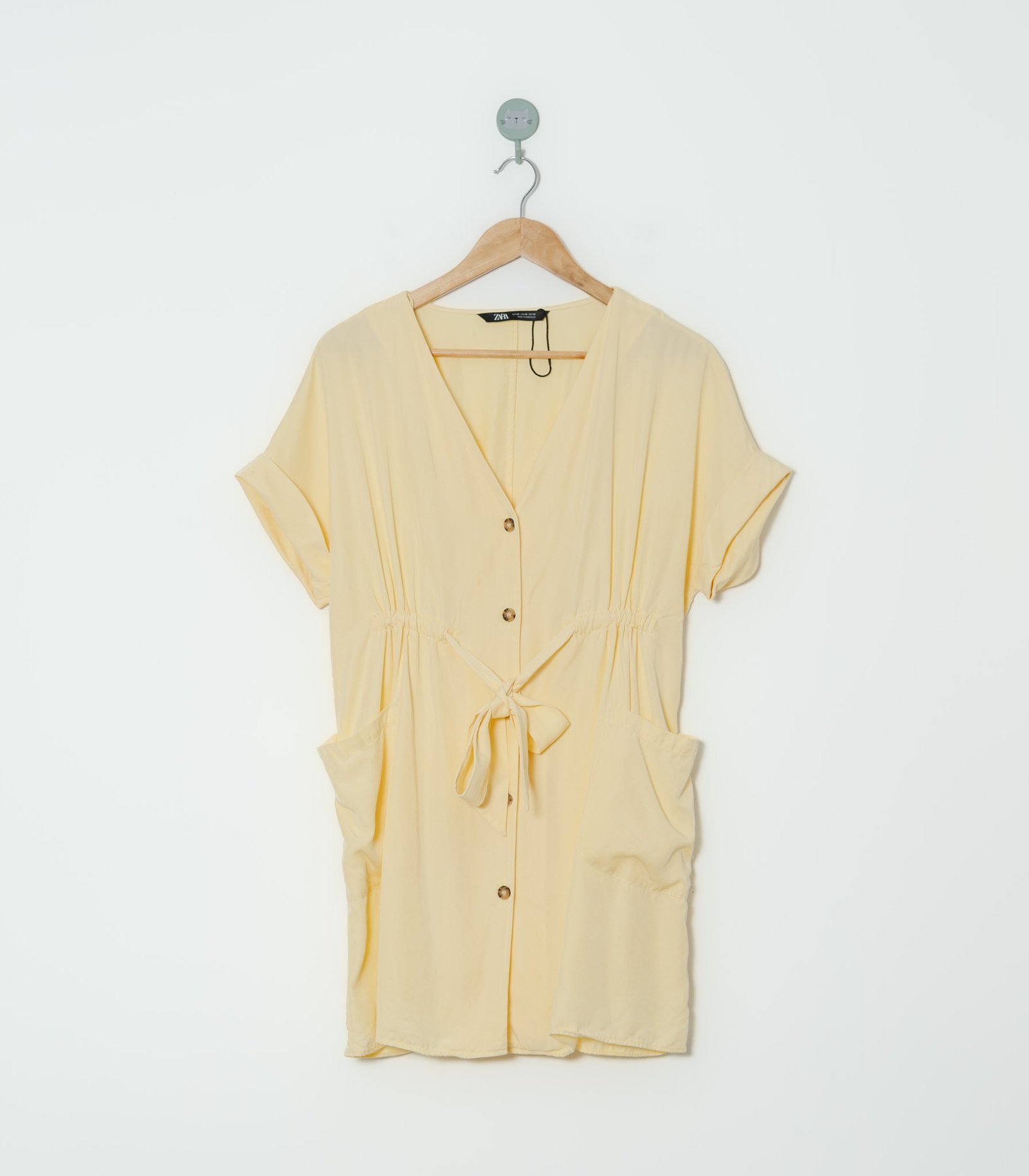 VESTIDO AMARILLO  ZARA  XS