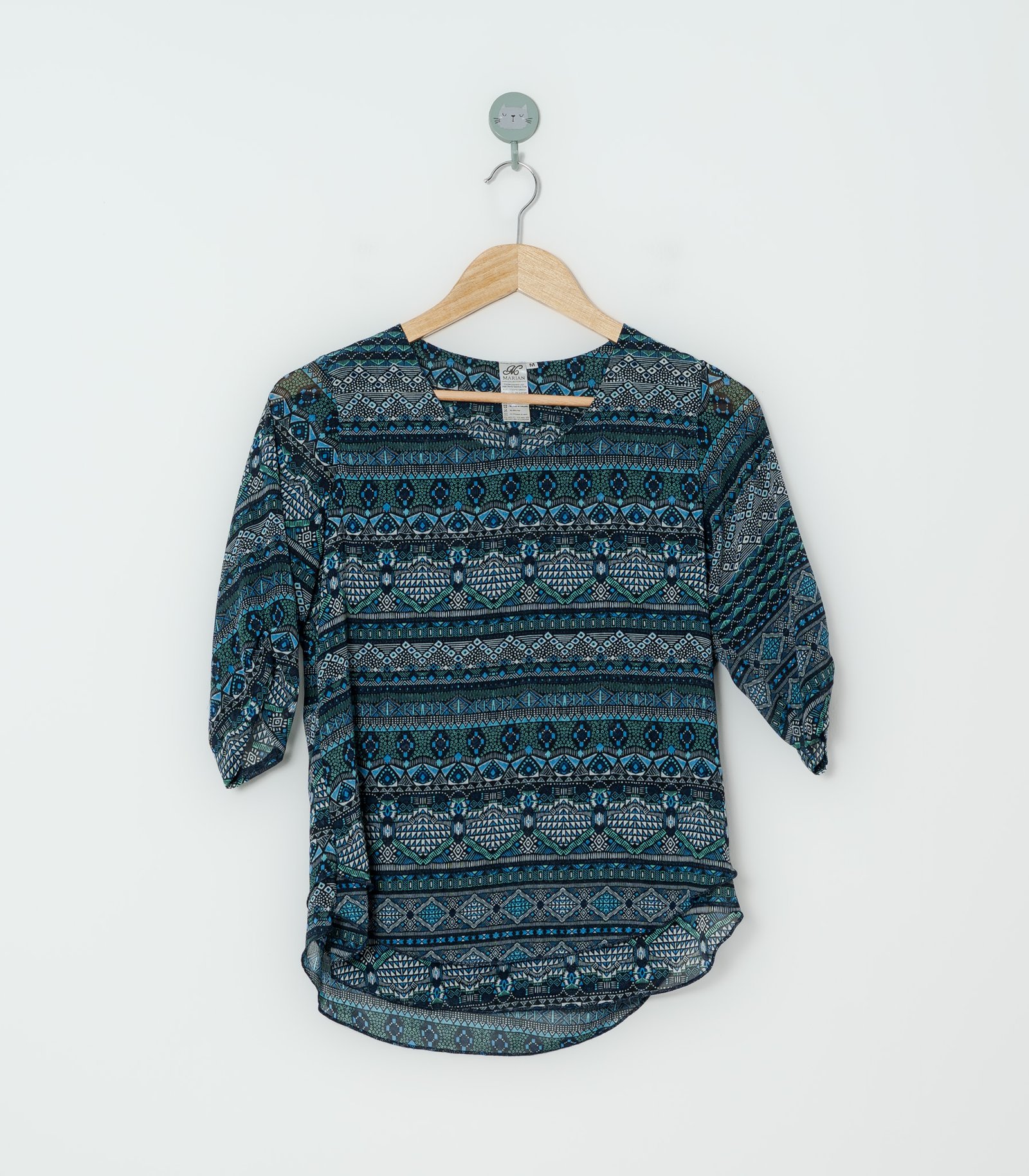 BLUSA AZUL VERDE  MARIAN  M