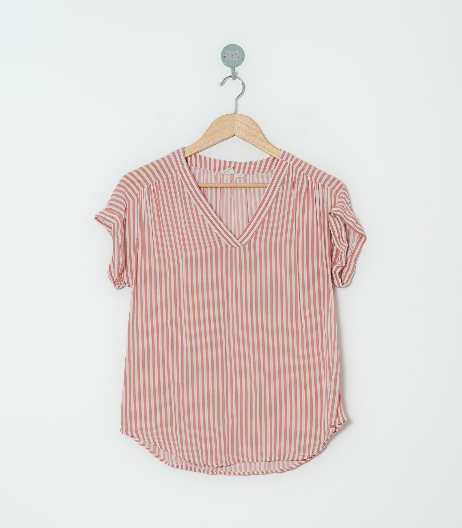 BLUSA LÍNEAS ROSA BLANCO  GAP  XS