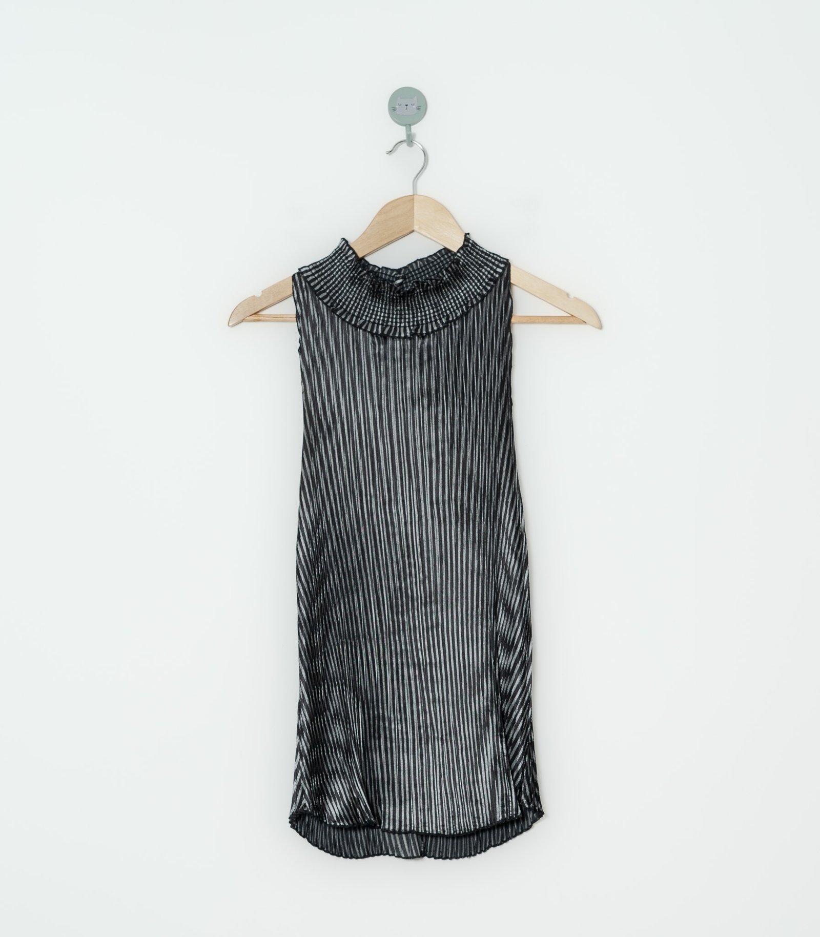 BLUSA NEGRA LÍNEAS  ESSENTIALS  L