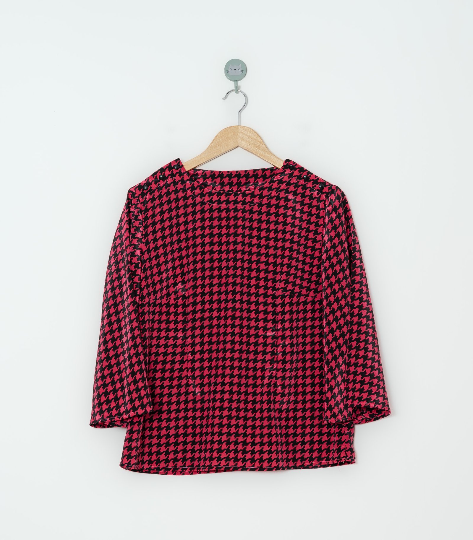 BLUSA NEGRO FUCSIA  M