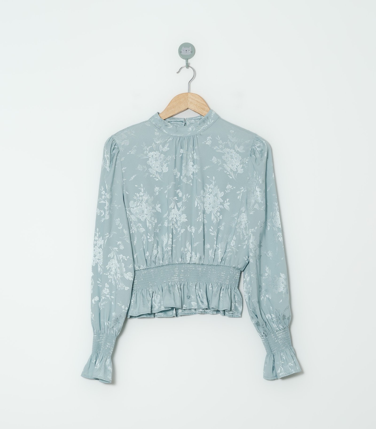 BLUSA VERDE FLORES  FOREVER 21  M