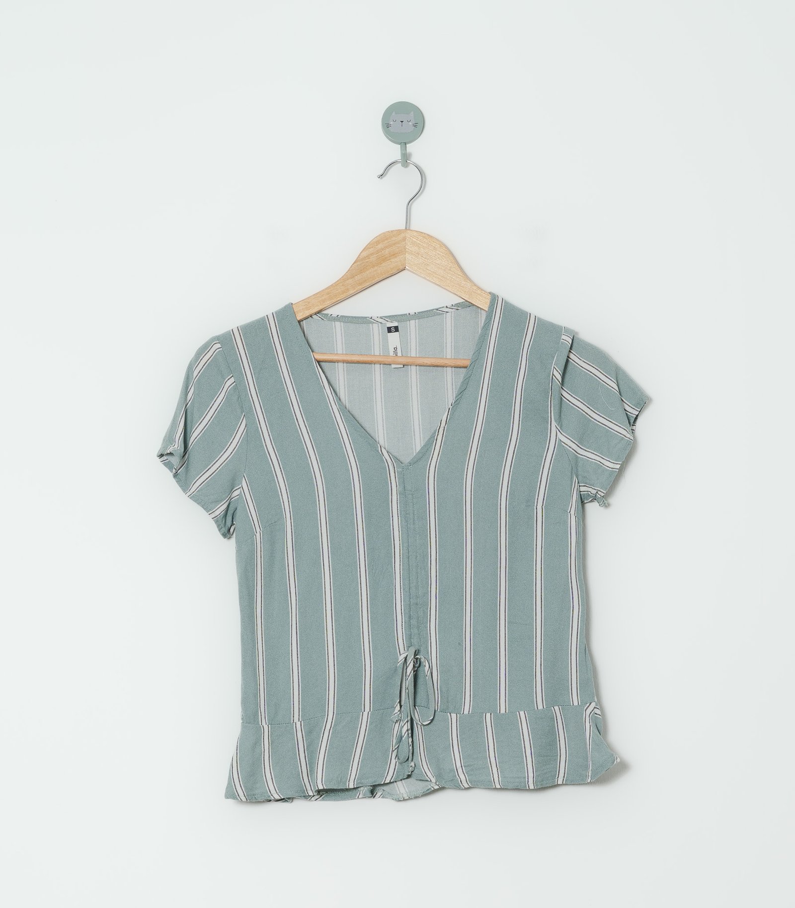 BLUSA VERDE LÍNEAS  SYBILLA  S