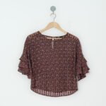 BLUSA VINO FLORES  HYO  S