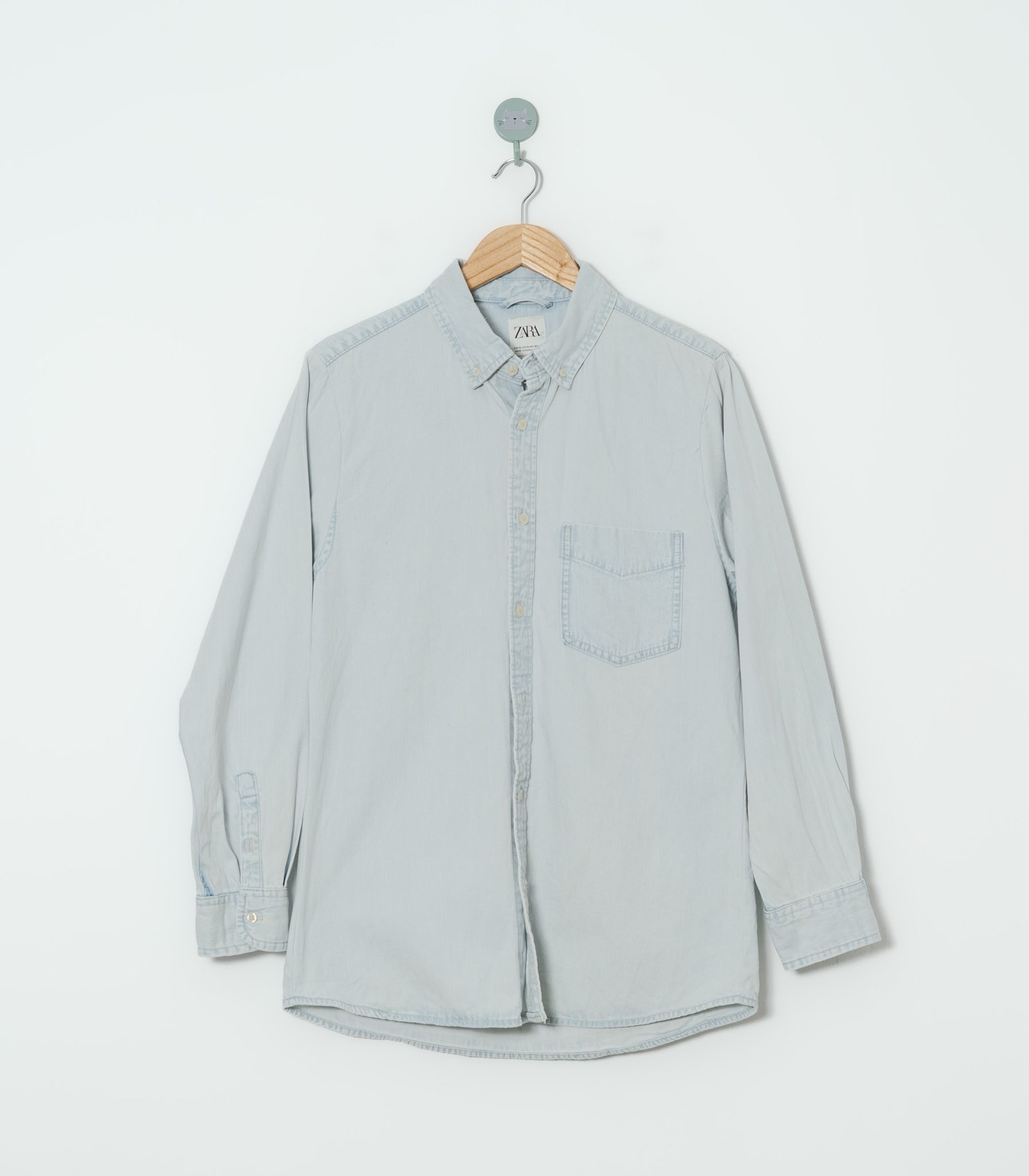 CAMISA JEAN CELESTE  ZARA  XL