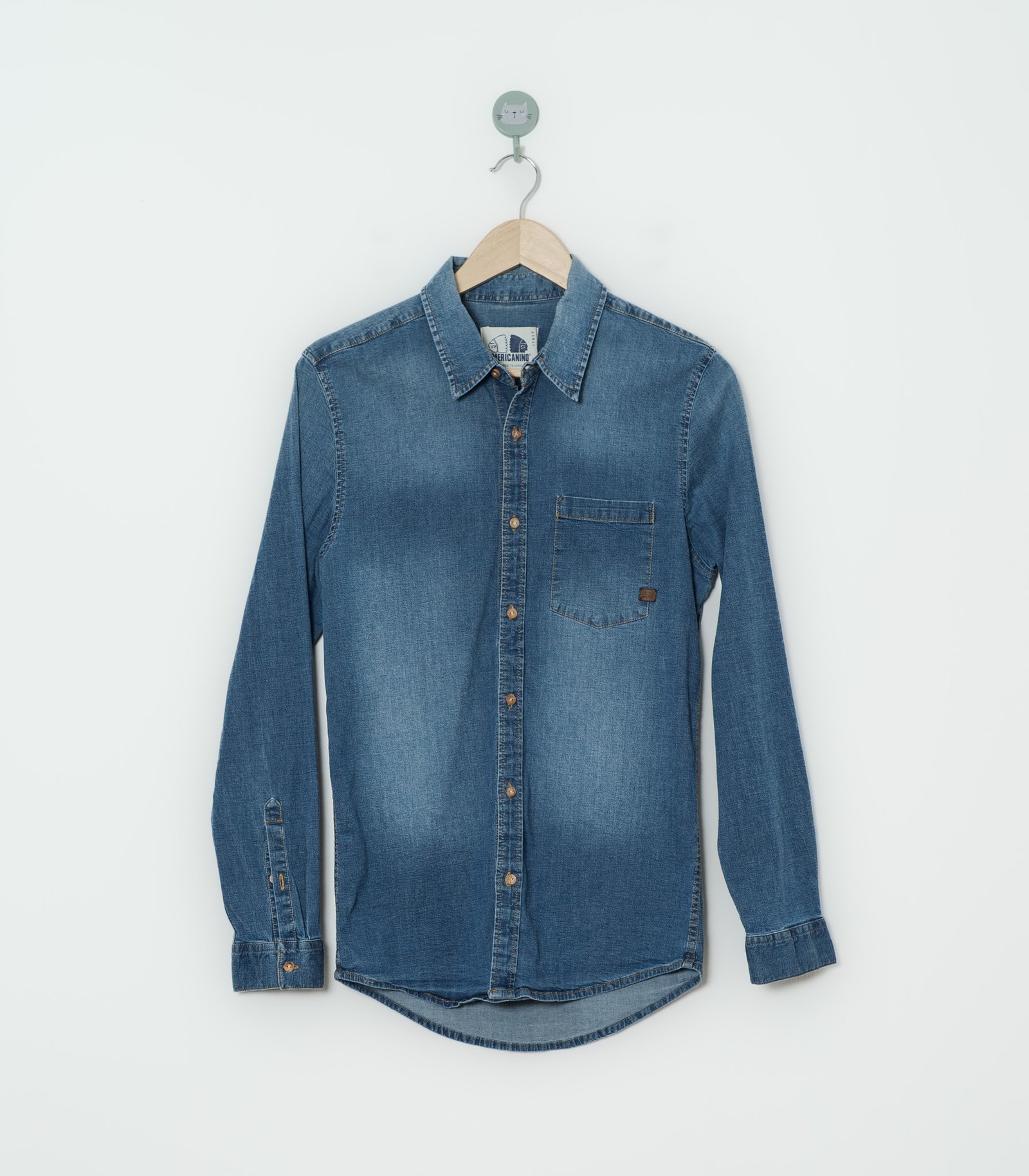 CAMISA JEAN AZUL  AMERICANINO  S