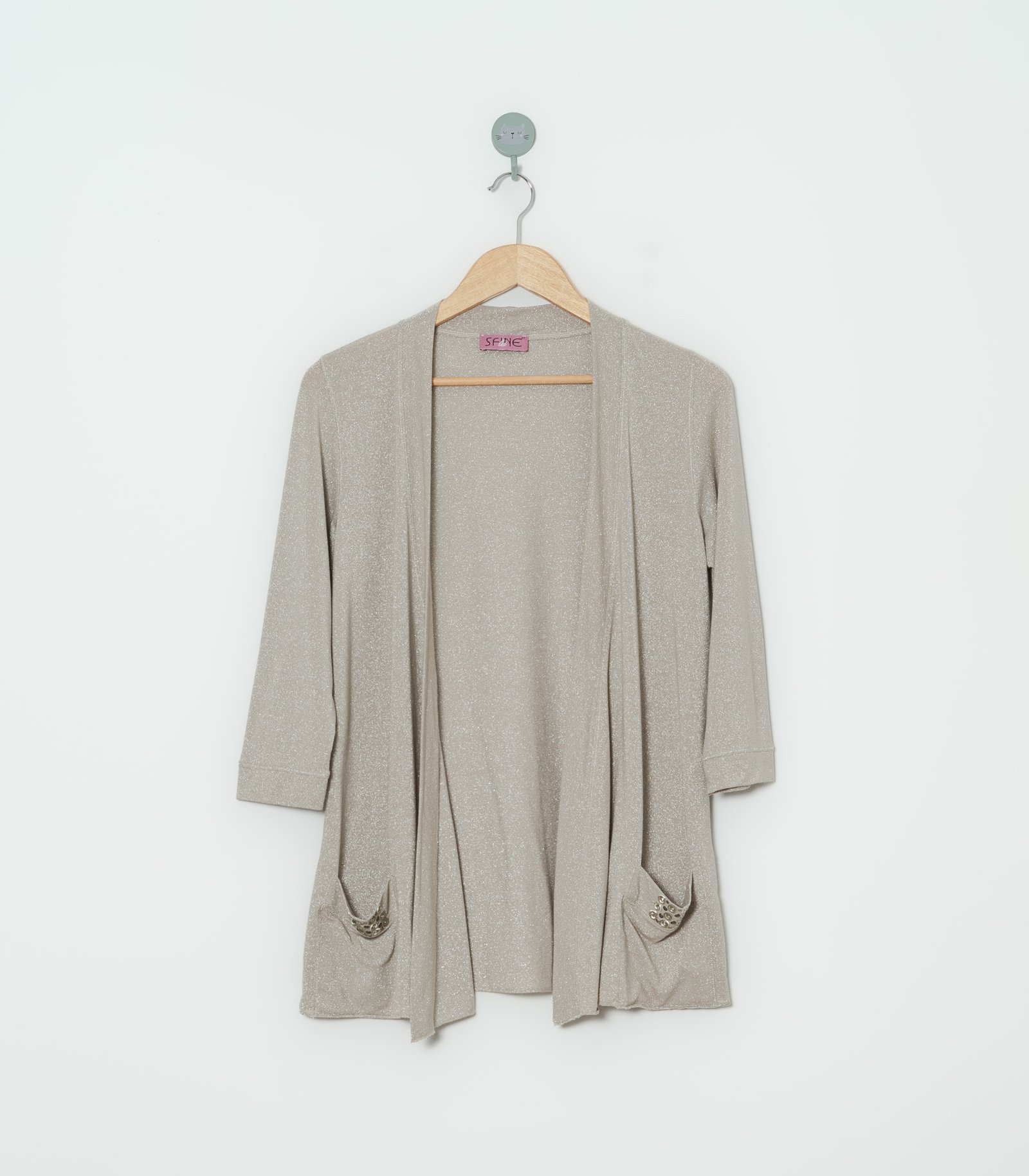 CONJUNTO BEIGE BRILLOS  SFINE  M