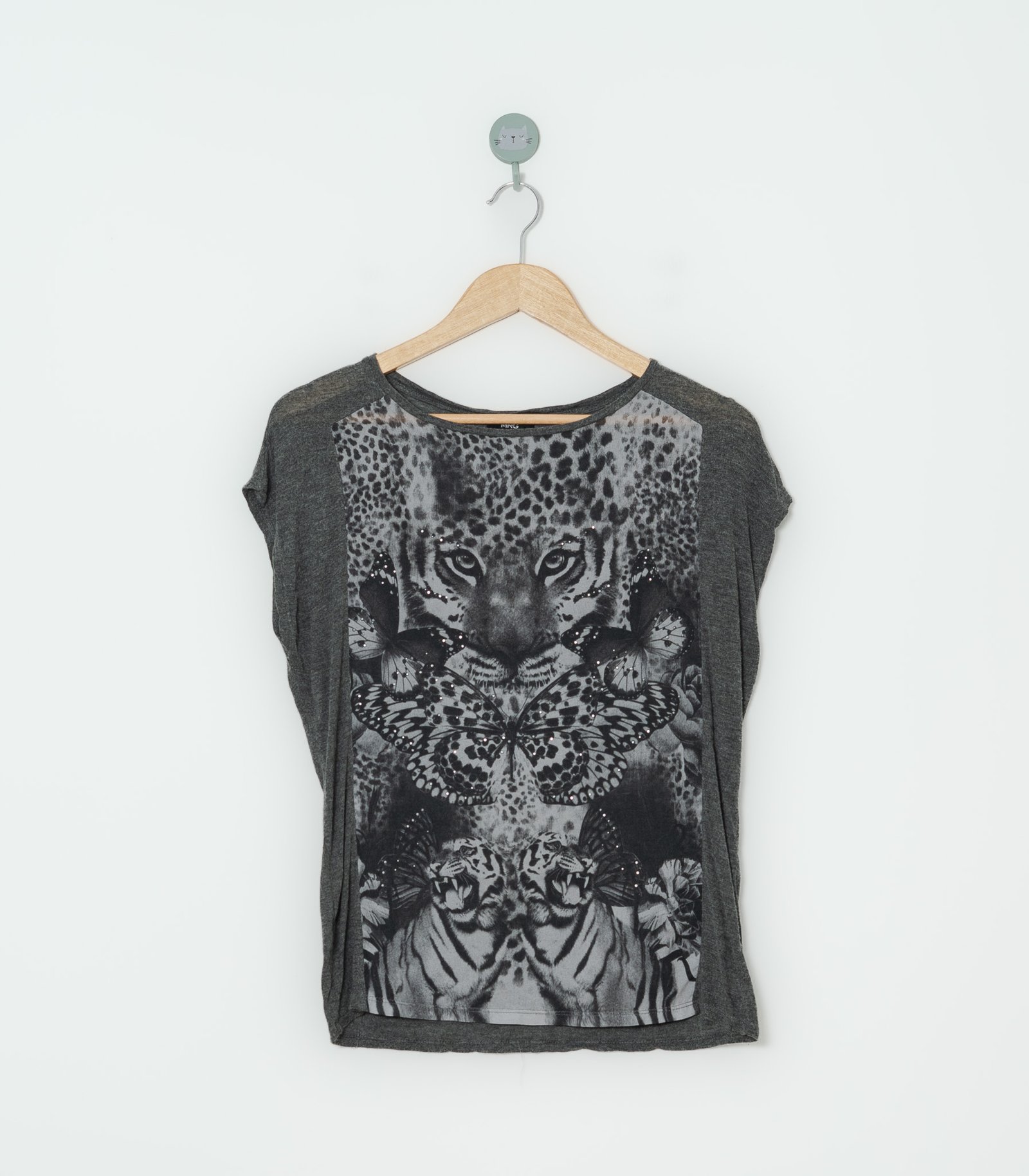 CAMISETA GRIS  MNG  M