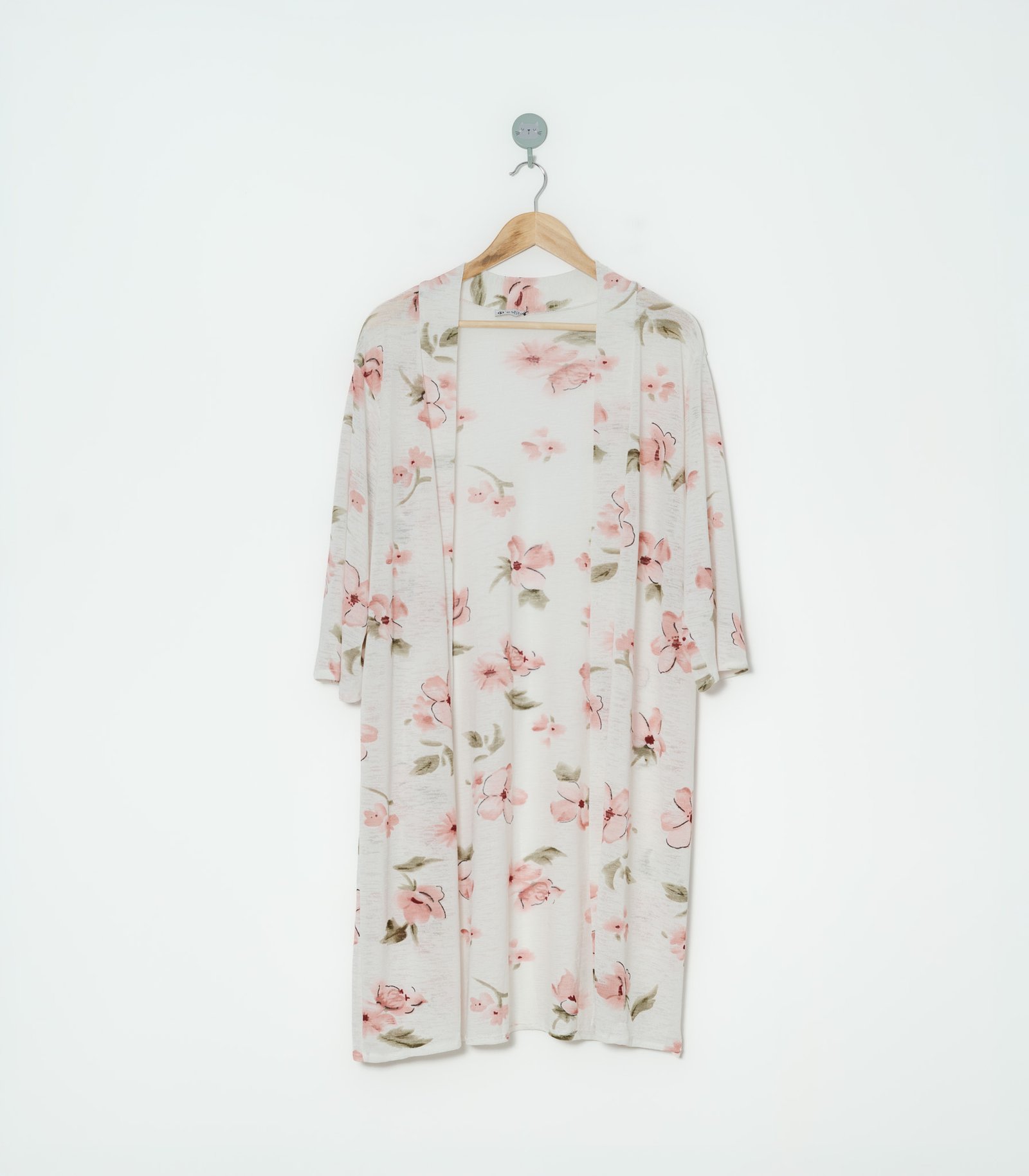 CÁRDIGAN BLANCO FLORES  B ESTILO  L