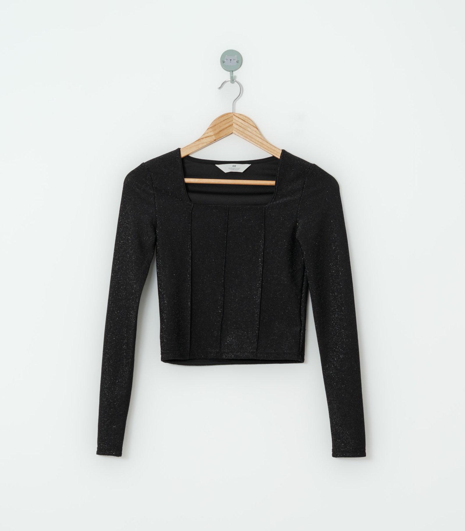 CROP TOP NEGRO  HYM  S