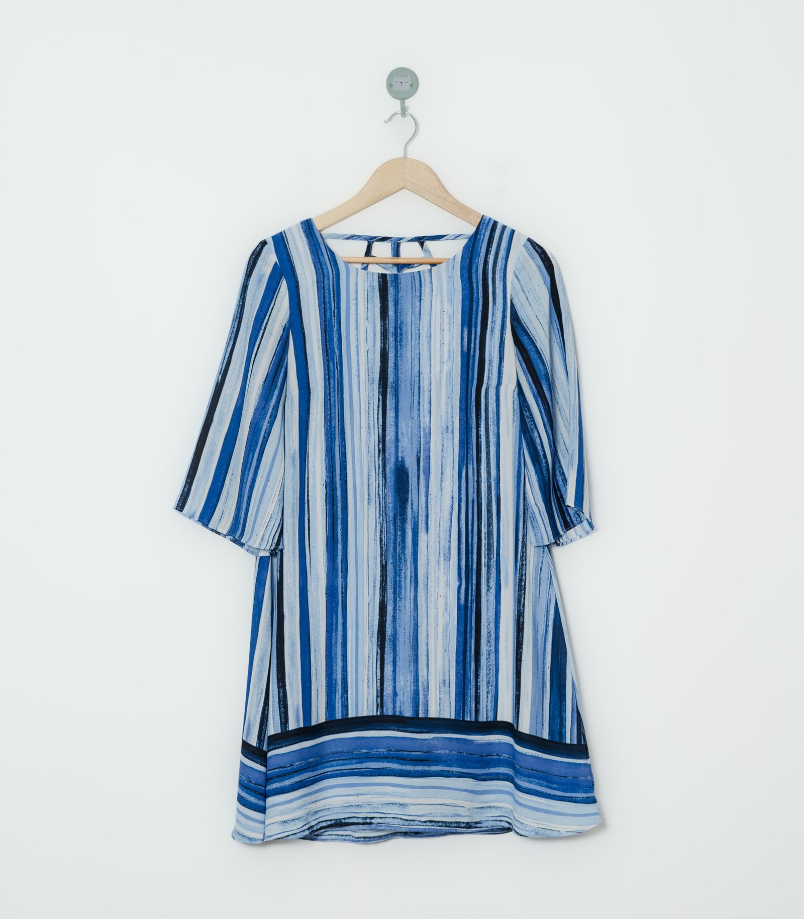 VESTIDO BLANCO AZUL  APT  M